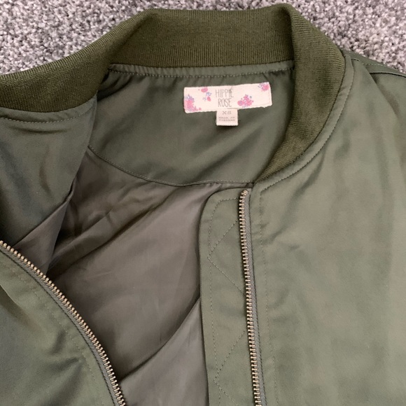 Army Green Bomber Jacket - Picture 3 of 4